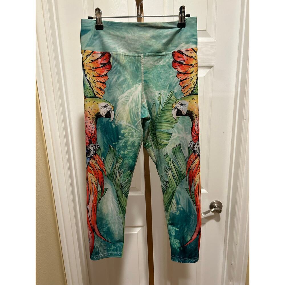 Eagle Rock Werkshop Macaw Parrot Leggings, Size Medium